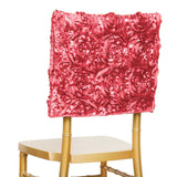 16inch Rose Quartz Satin Rosette Chiavari Chair Back Cover Caps - Clearance SALE