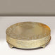 22inch Round Gold Embossed Cake Stand Riser, Matte Metal Cake Pedestal