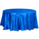 120" Royal Blue Pintuck Round Tablecloth