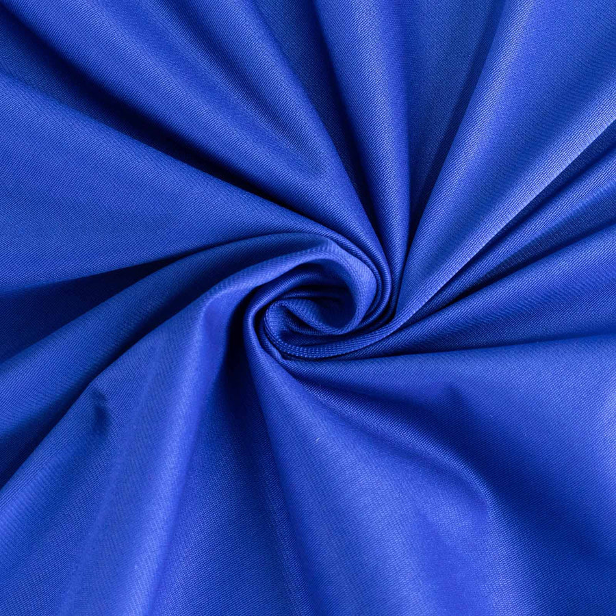 90x156inch Royal Blue Premium Scuba Wrinkle Free Rectangular Tablecloth, Seamless Scuba#whtbkgd