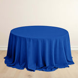 Royal Blue Premium Scuba Wrinkle Free Round Tablecloth, Seamless Scuba Polyester