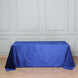 90inch x132inch Royal Blue Seamless Premium Velvet Rectangle Tablecloth, Reusable Linen