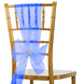 5pc x Chair Sash Organza - Royal Blue