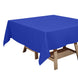 70inch Royal Blue Square Polyester Tablecloth