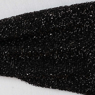 Create a Lasting Impression with Black Metallic Shimmer Tinsel Spandex Chair Sashes