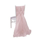 5 Pack | 22x78 Blush | Rose Gold DIY Premium Designer Chiffon Chair Sashes#whtbkgd