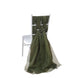 22 inch x 78 inch Olive Green DIY Premium Designer Chiffon Chair Sashes#whtbkgd