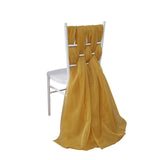 22inch x 78inch Mustard Yellow DIY Premium Designer Chiffon Chair Sashes#whtbkgd