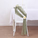 5 Pack Eucalyptus Sage Green DIY Premium Designer Chiffon Chair Sashes