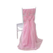 5 Pack | 22x78 Inches Pink DIY Premium Designer Chiffon Chair Sashes#whtbkgd