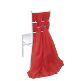 5 Pack | 22x78 inches Red DIY Premium Designer Chiffon Chair Sashes#whtbkgd