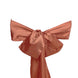 5 Pack 6x106inch Terracotta (Rust) Satin Chair Sashes#whtbkgd