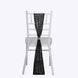5 Pack Black Geometric Diamond Glitz Sequin Chair Sashes