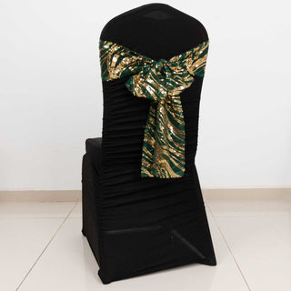 Elevate Your Event Decor with Hunter Emerald Green Chair Sashes