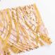 5 Pack Rose Gold / Gold Wave Chair Sash Bands With Embroidered Sequins