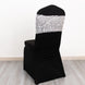 5 Pack Silver Wave Chair Sash Bands With Embroidered Sequins