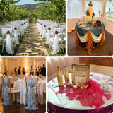 Wedding decor featuring elegant table settings and floral arrangements.