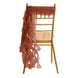 Terracotta (Rust) Chiffon Curly Chair Sash