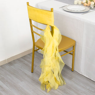 Enhance Your Event Decor with the Curly Chair Sash