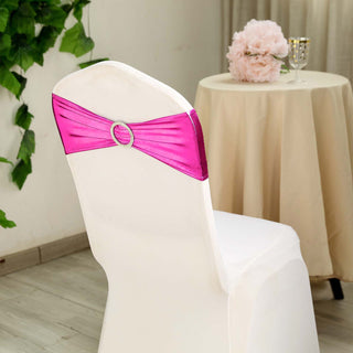 Create a Stunning Fuchsia Event Decor with Our Chair Sashes