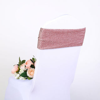 Add a Touch of Elegance with Rose Gold Chair Sashes