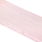 5 Pack | 6inch x 106inch Accordion Crinkle Taffeta Chair Sashes - Blush | Rose Gold