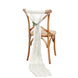 5 Pack | Ivory Gauze Cheesecloth Boho Chair Sashes