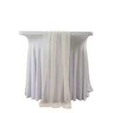 20-Pack 9ft Sheer Table Runners – Ivory Shimmer Sheer Drapes, Wrinkle-Free