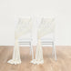 20-Pack Sheer Chair Drape Decor in Ivory – 9ft Shimmer Sash, Wrinkle-Free