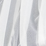 20-Pack 9ft Sheer Table Runners – White Shimmer Sheer Drapes#whtbkgd