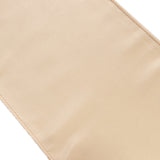 5 Pack Beige Lamour Satin Chair Sashes, Chair Bows - 6x106inch#whtbkgd