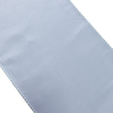 5 Pack Dusty Blue Lamour Satin Chair Sashes, Chair Bows - 6x106inch#whtbkgd