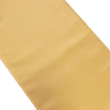 5 Pack Champagne Lamour Satin Chair Sashes, Chair Bows - 6x106inch#whtbkgd