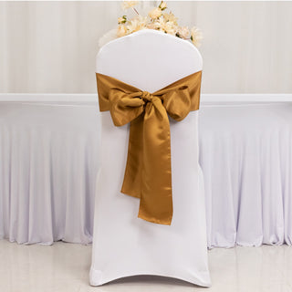 <h3 style="margin-left:0px;"><span style="background-color:transparent;color:#000000;">Luxurious Gold Lamour Satin Chair Sashes</span>