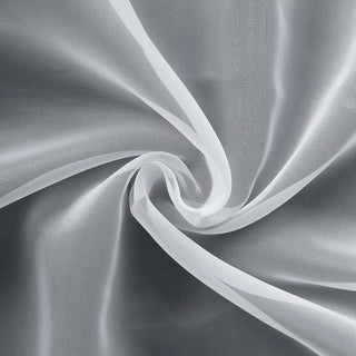 Sheer white fabric draped in soft folds. #whtbkgd