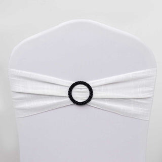 Add Elegance to Your Event with Black Diamond Circle Napkin Ring Pin Brooch