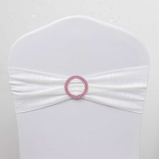 Add a Touch of Elegance with Pink Diamond Circle Napkin Ring