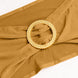 5 Pack Gold Spandex Chair Sashes with Gold Diamond Buckles, Elegant Stretch Chair Bands#whtbkgd