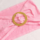 5 Pack Pink Spandex Chair Sashes with Gold Diamond Buckles, Elegant Stretch Chair Bands#whtbkgd