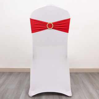 Add Elegance to Your Event with Red Spandex Chair Sashes