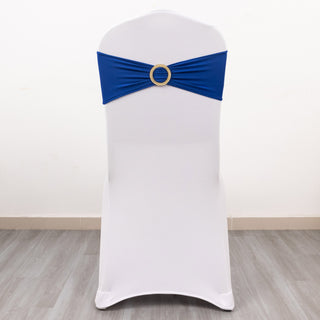Enhance Your Event Decor with Royal Blue Spandex Chair Sashes