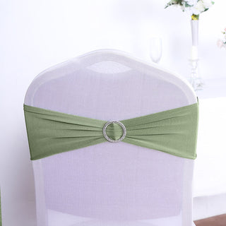 Elevate Your Event Decor with Dusty Sage Green Chair Sashes
