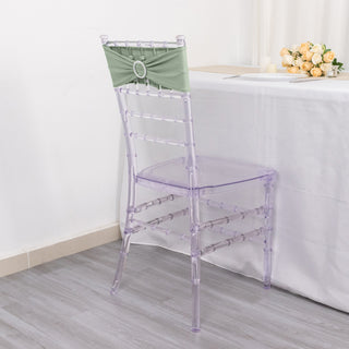 Sage Green Spandex Stretch Chair Sashes: The Perfect Addition to Your Event Decor