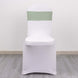 5 Pack | Sage Green Spandex Stretch Chair Sashes with Silver Diamond Ring Slide Buckle