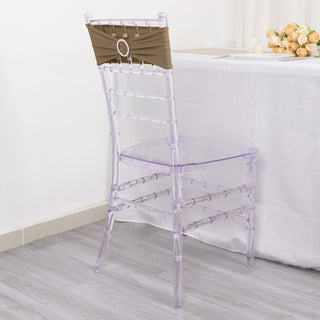 Versatile and Stylish Taupe Chair Sashes