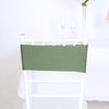 5 Pack Eucalyptus Sage Green Spandex Stretch Chair Sashes - 5inch x 12inch