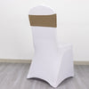 5 Pack | Taupe Spandex Stretch Chair Sashes | 5x12inch