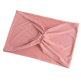 5 Pack Dusty Rose Wide Ruffled Fitted Spandex Chair Sash Band#whtbkgd