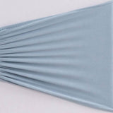 5 Pack Dusty Blue Wide Ruffled Fitted Spandex Chair Sash Band#whtbkgd