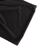 5 Pack Black Wide Ruffled Fitted Spandex Chair Sash Band